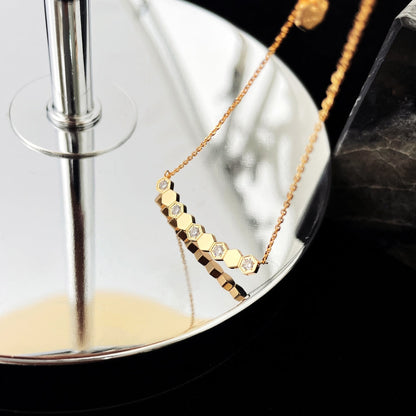 [Leaves]BEE MY LOVE DIAMOND NECKLACE