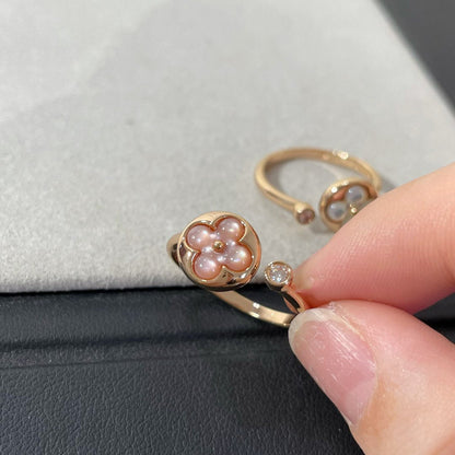 [Leaves]SUN 1 DIAMOND PINK MOP RING