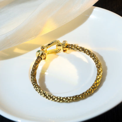 [Leaves]FORCE 10 GOLD GREEN DIAMOND PAVED