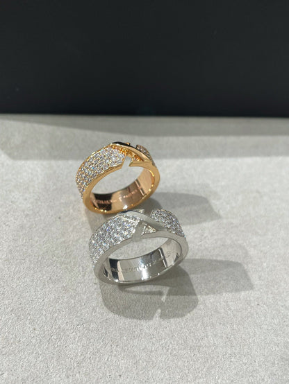 [Leaves]LIENS EVIDENCE  DIAMOND PAVED RING