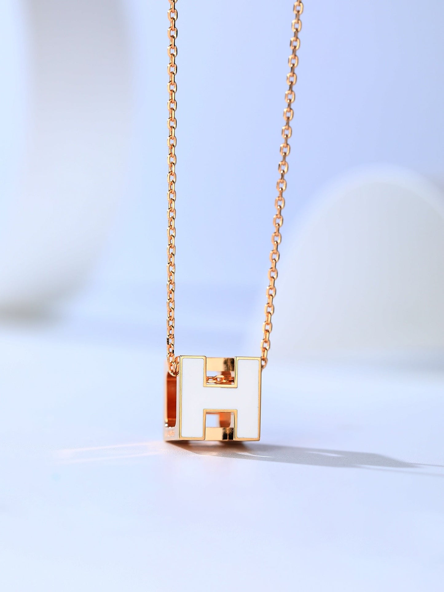 [Leaves]H CAGE ROSE GOLD NECKLACE