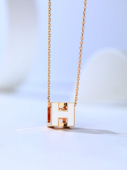 [Leaves]H CAGE ROSE GOLD NECKLACE