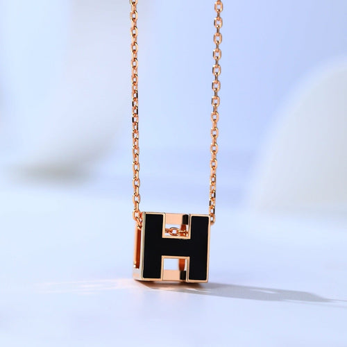 [Leaves]H CAGE ROSE GOLD NECKLACE