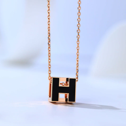 [Leaves]H CAGE ROSE GOLD NECKLACE