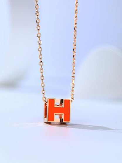 [Leaves]H CAGE ROSE GOLD NECKLACE