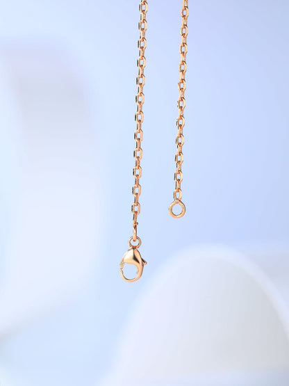 [Leaves]H CAGE ROSE GOLD NECKLACE