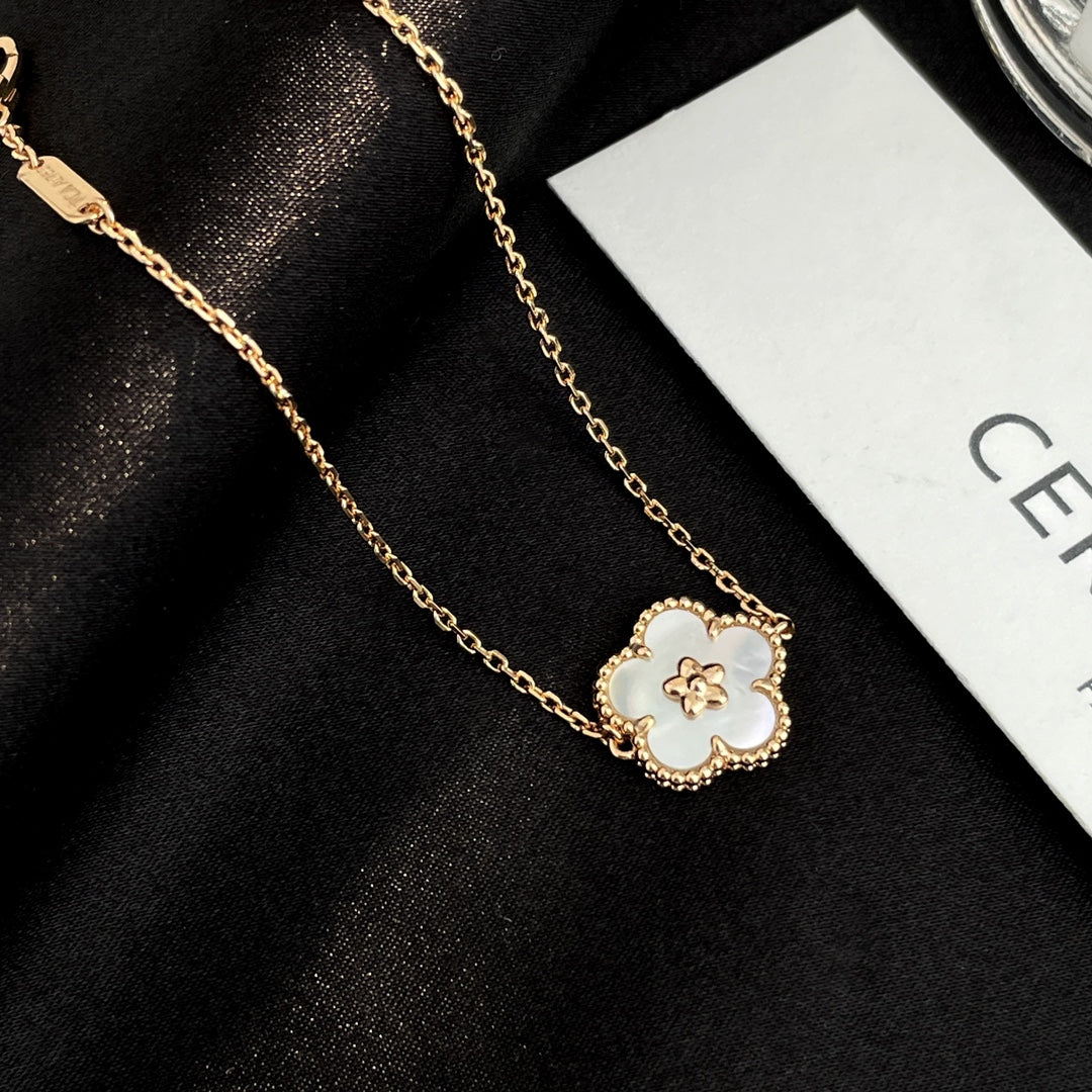 [Leaves]LUCKY SPRING ROSE GOLD MOP BRACELET