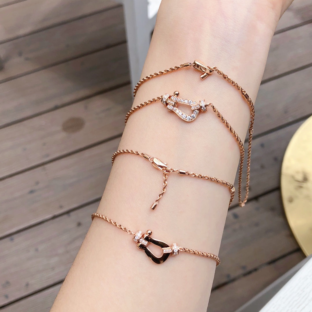 [Leaves]FORCE 10 PINK GOLD DIAMOND NECKLACE