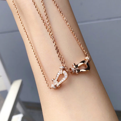 [Leaves]FORCE 10 PINK GOLD DIAMOND NECKLACE