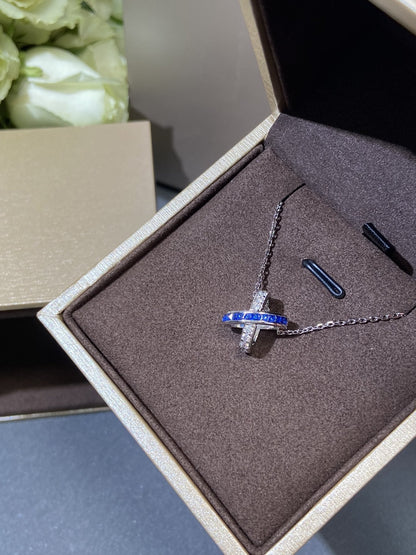 [Leaves]LIENS DIAMOND SILVER NECKLACE