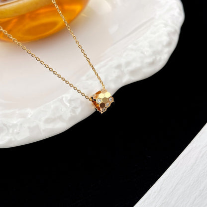 [Leaves]BEE MINI PEDANT DIAMOND NECKLACE