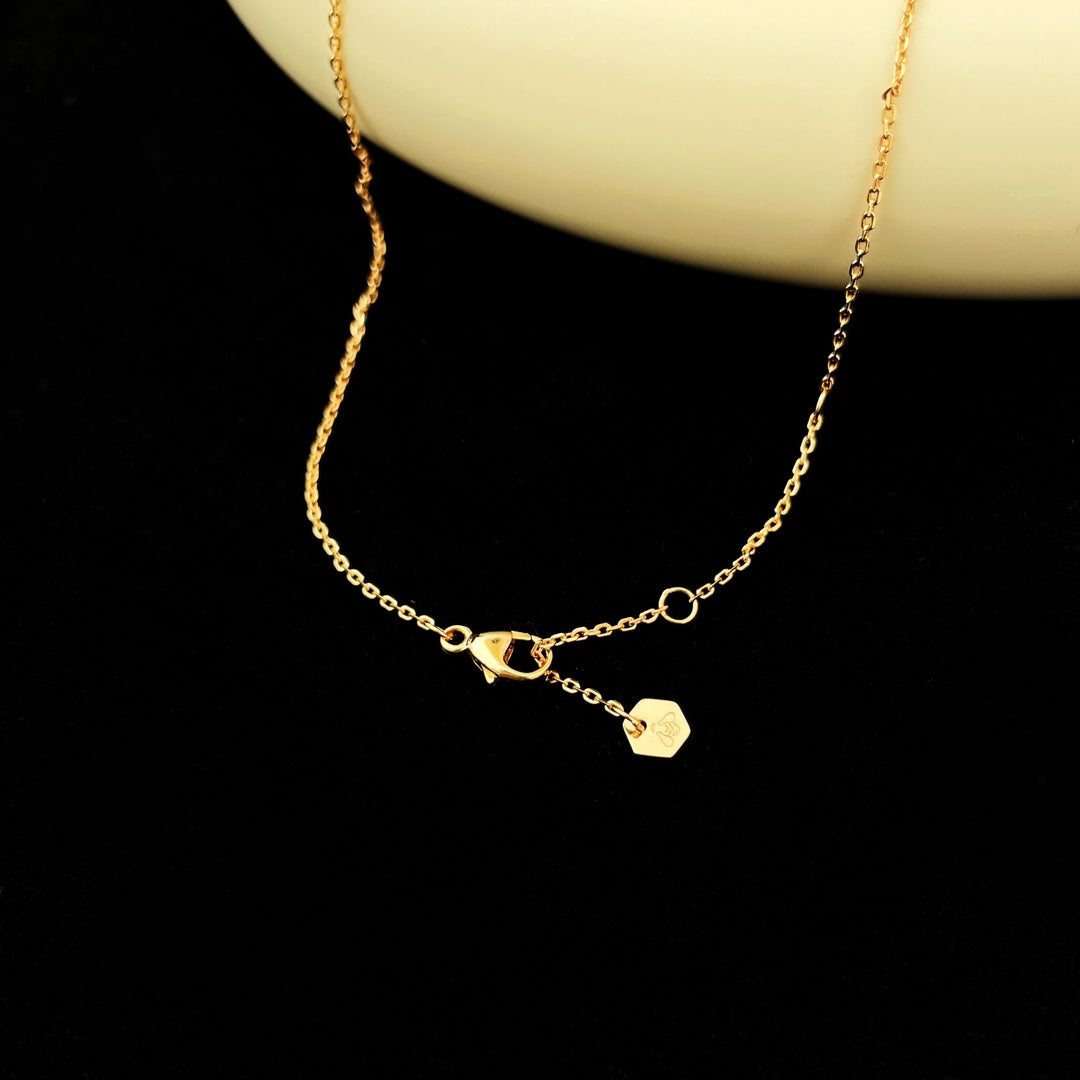 [Leaves]BEE MINI PEDANT DIAMOND NECKLACE