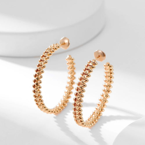 [Leaves]CLASH HOOP EARRINGS
