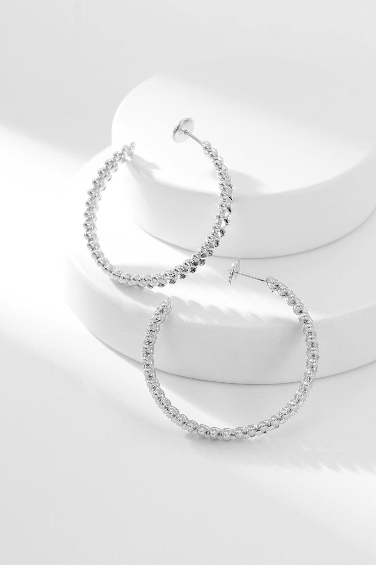 [Leaves]CLASH HOOP EARRINGS