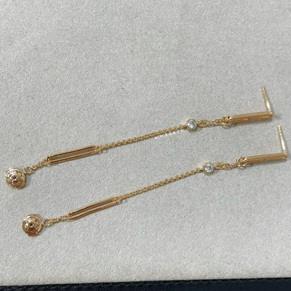 [Leaves]CHAINE CHAOS DIAMOND DROP EARRINGS