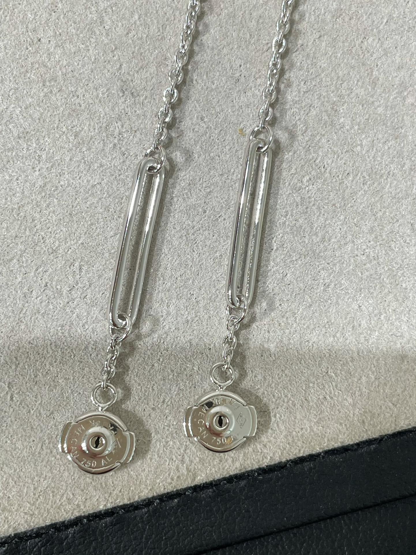 [Leaves]CHAINE CHAOS DIAMOND DROP EARRINGS