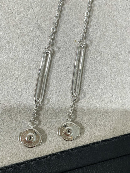 [Leaves]CHAINE CHAOS DIAMOND DROP EARRINGS