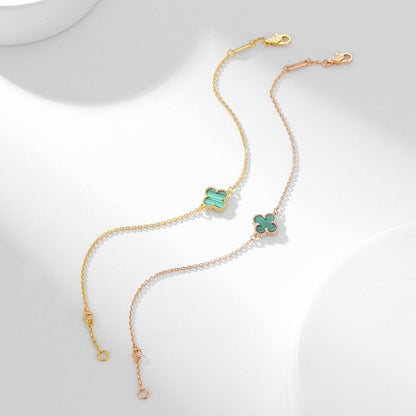 [Leaves]CLOVER BRACELET MALACHITE 1 MOTIF