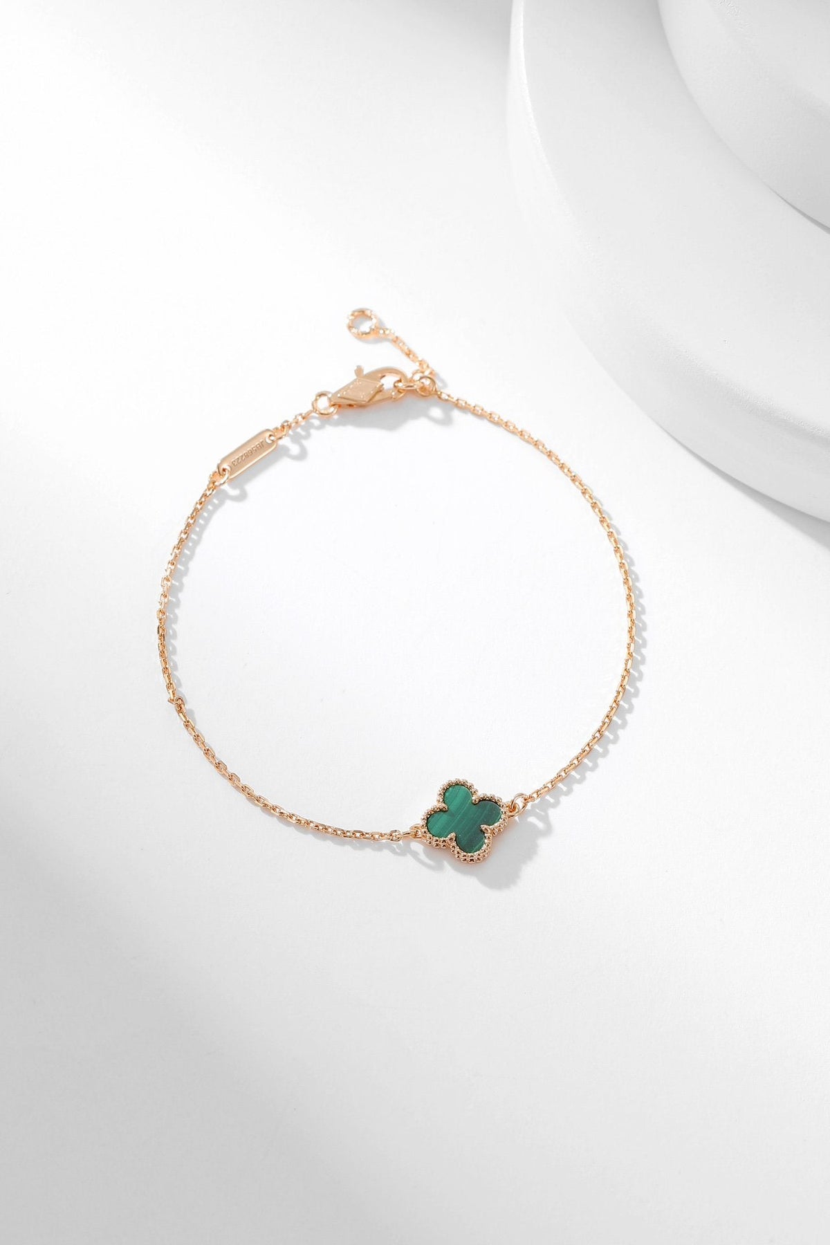 [Leaves]CLOVER BRACELET MALACHITE 1 MOTIF