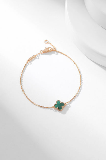 [Leaves]CLOVER BRACELET MALACHITE 1 MOTIF