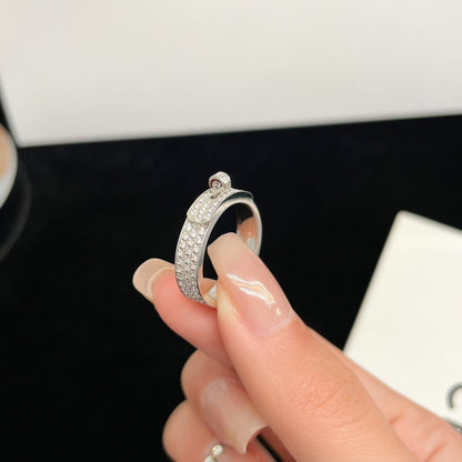 [Leaves]KELLY SILVER DIAMOND RING