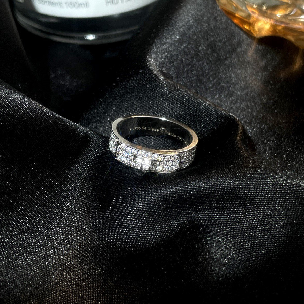 [Leaves]KELLY SILVER DIAMOND RING