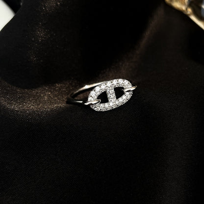 [Leaves]RONDE SMALL SILVER DIAMOND RING