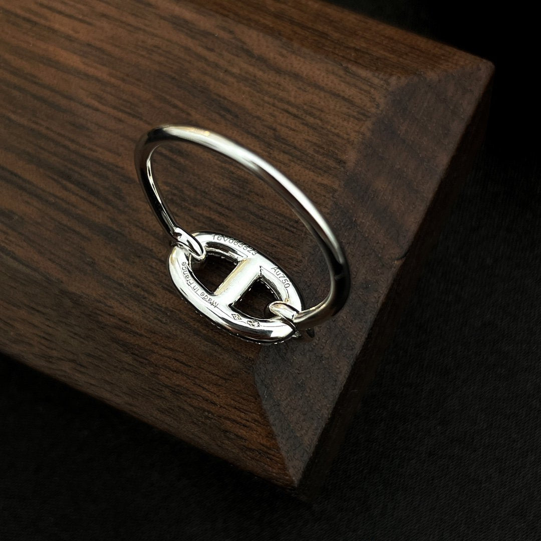 [Leaves]RONDE SMALL SILVER DIAMOND RING