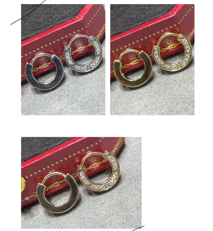 [Leaves]LOVE DIAMOND EARRINGS