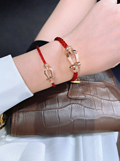 [Leaves]FORCE 10 HALF DIAMOND PINK GOLD RED CORDERI LARGE AND MEDIUM MODEL
