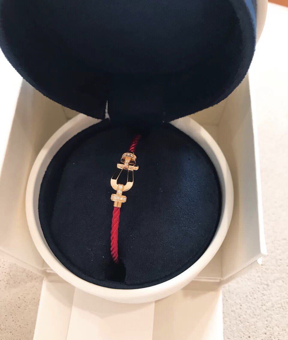 [Leaves]FORCE 10 HALF DIAMOND PINK GOLD RED CORDERI LARGE AND MEDIUM MODEL