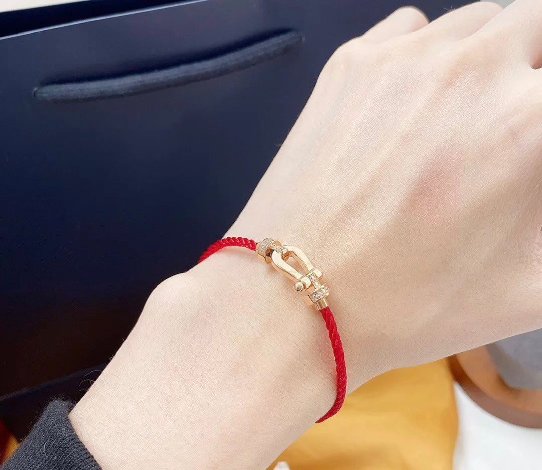 [Leaves]FORCE 10 HALF DIAMOND PINK GOLD RED CORDERI LARGE AND MEDIUM MODEL