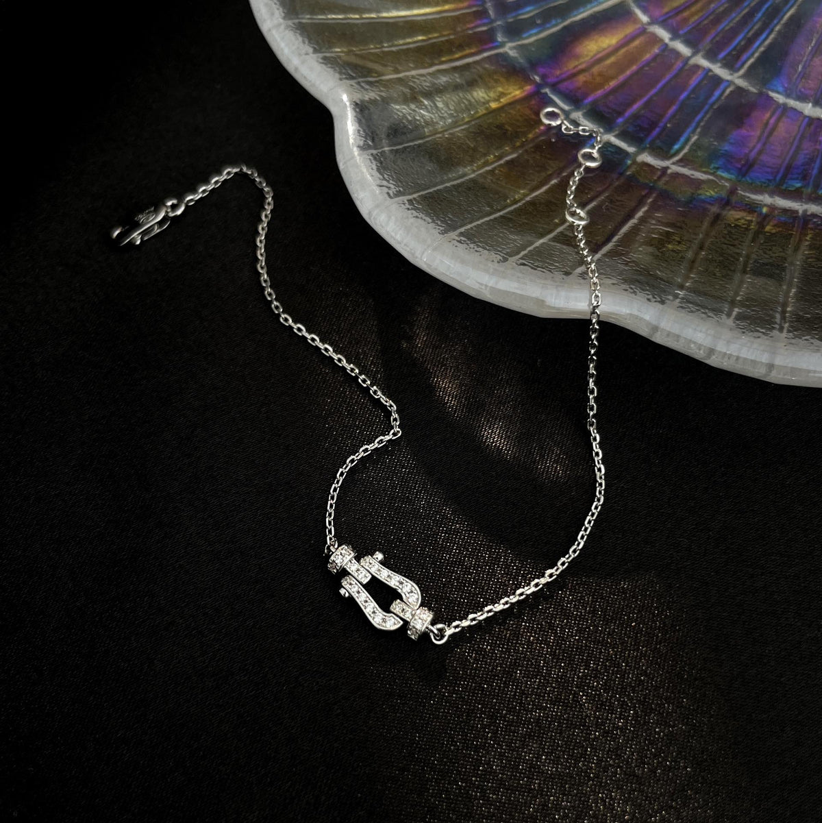 [Leaves]FORCE 10 FULL DIAMOND BUCKLE CHAIN LINK MINI MODEL