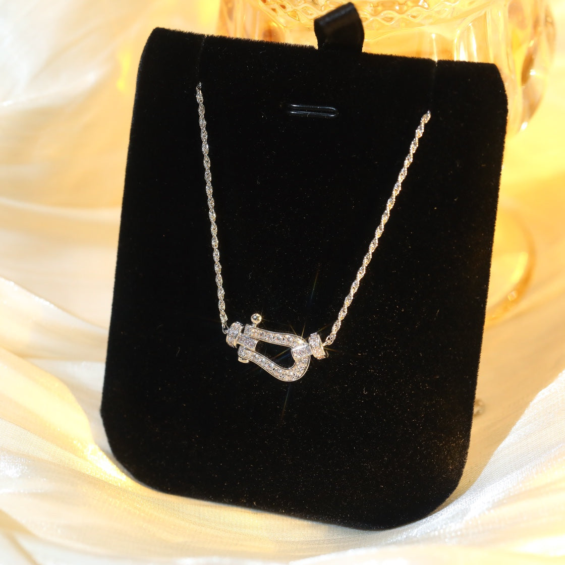 [Leaves]FORCE 10 DIAMOND SILVER NECKLACE MINI MODEL