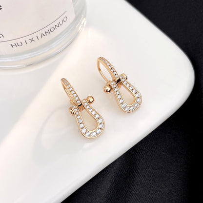 [Leaves]FORCE 10 FULL DIAMOND DROP EARRINGS MEDIUM MODEL