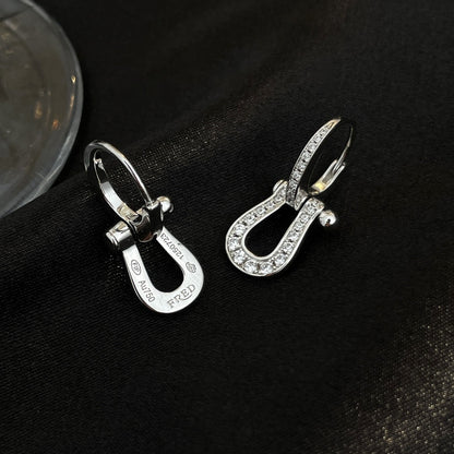 [Leaves]FORCE 10 FULL DIAMOND DROP EARRINGS MEDIUM MODEL