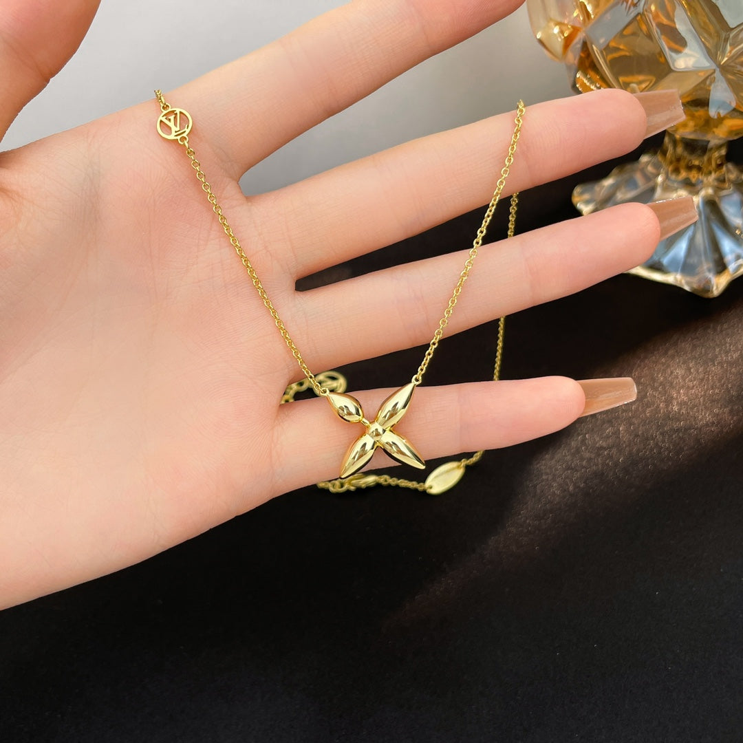 [Leaves]LOUISETTE GOLD NECKLACE