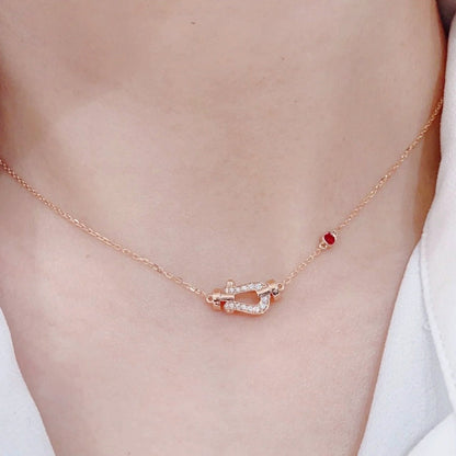 [Leaves]FORCE 10 DIAMOND PINK GOLD NECKLACE