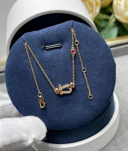 [Leaves]FORCE 10 DIAMOND PINK GOLD NECKLACE