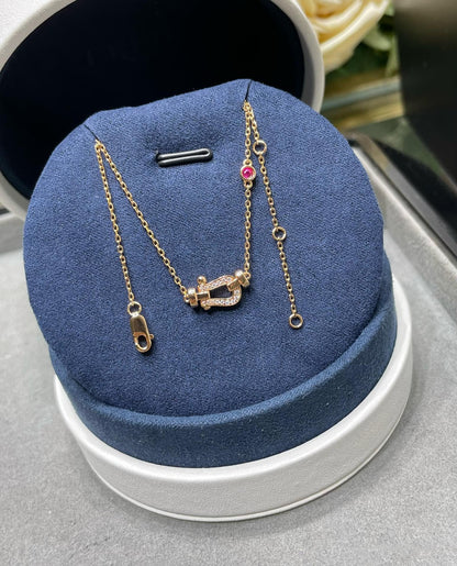 [Leaves]FORCE 10 DIAMOND PINK GOLD NECKLACE