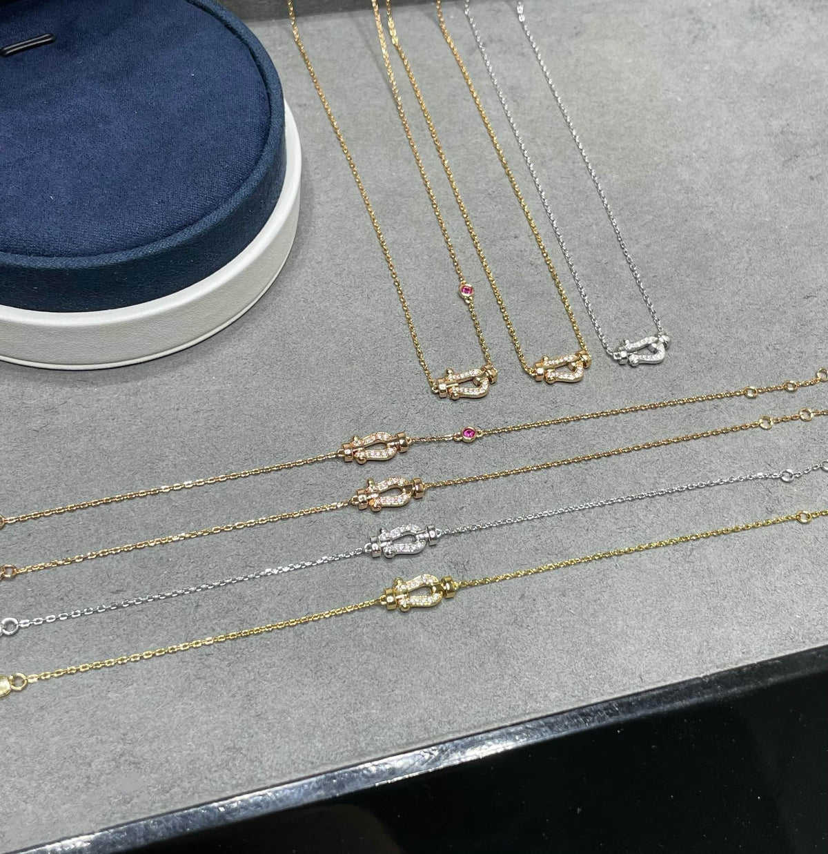 [Leaves]FORCE 10 DIAMOND PINK GOLD NECKLACE