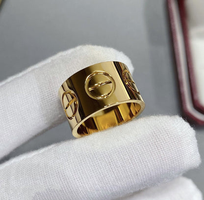 [Leaves]LOVE 11MM LARGE RING