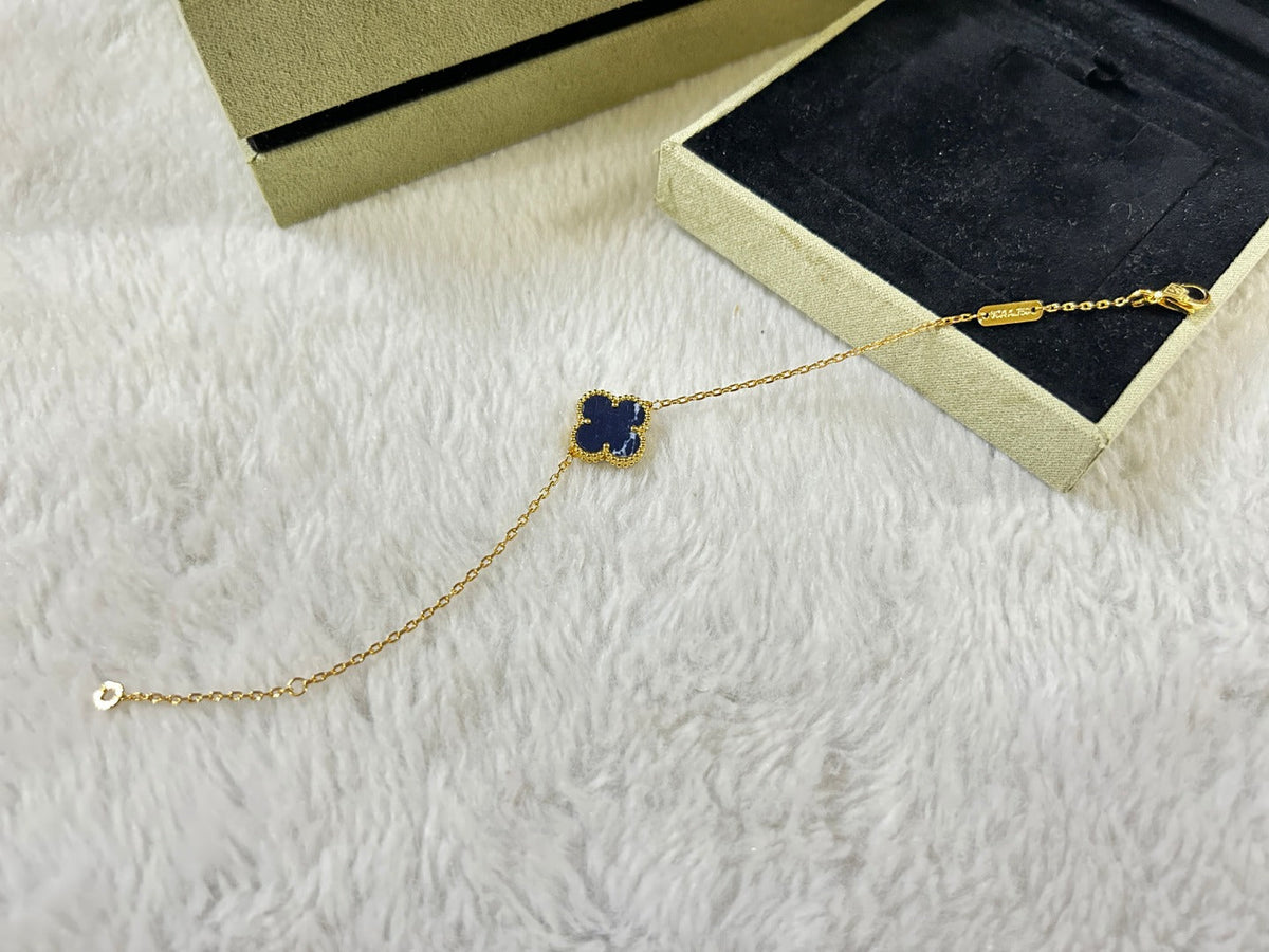 [Leaves]CLOVER 1 MOTIF PIETERSITE BRACELET