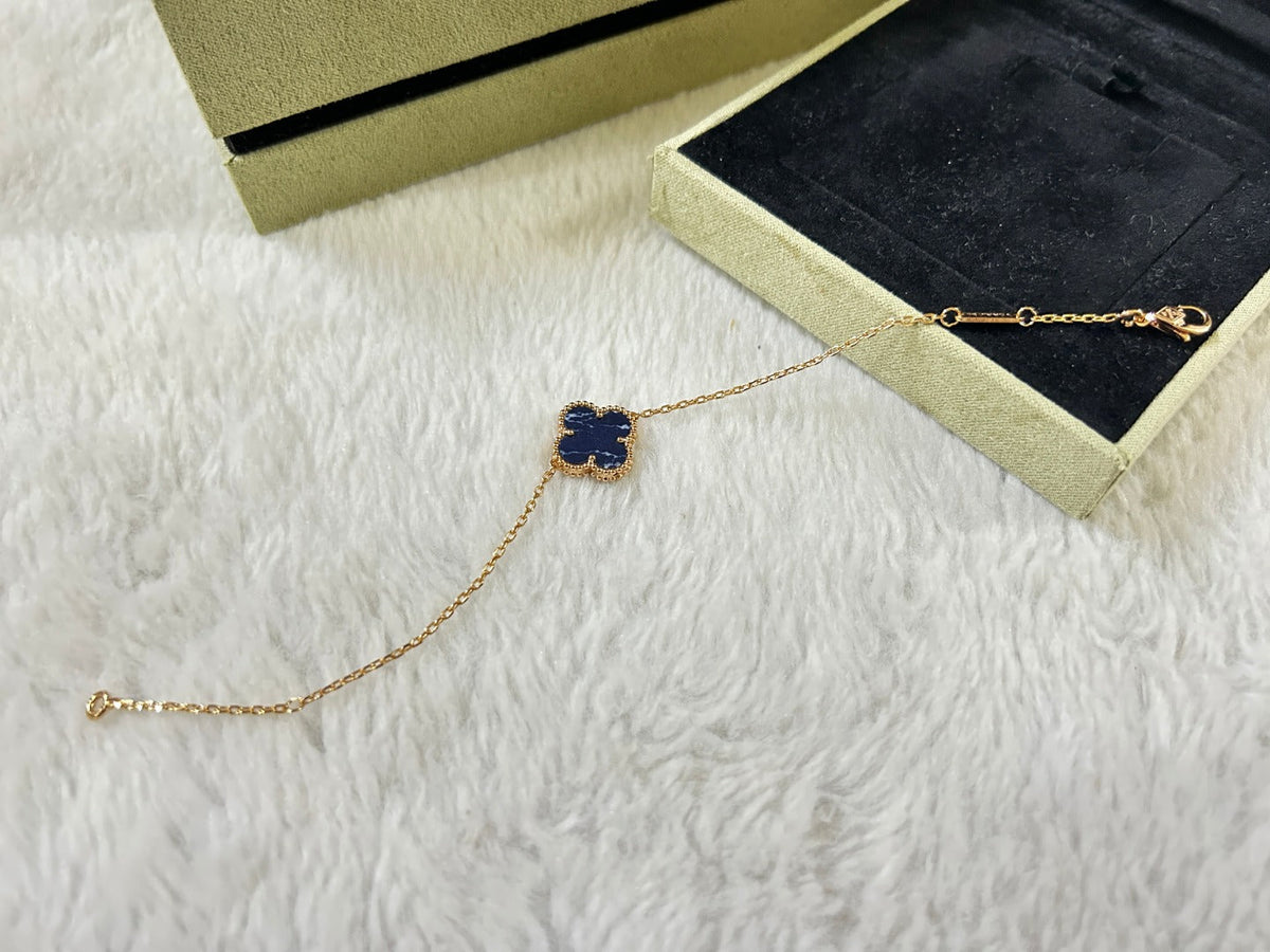 [Leaves]CLOVER 1 MOTIF PIETERSITE BRACELET