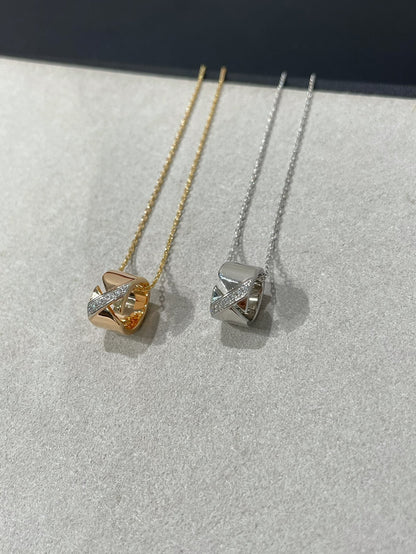 [Leaves]LIENS EVIDENCE DIAMOND NECKLACE