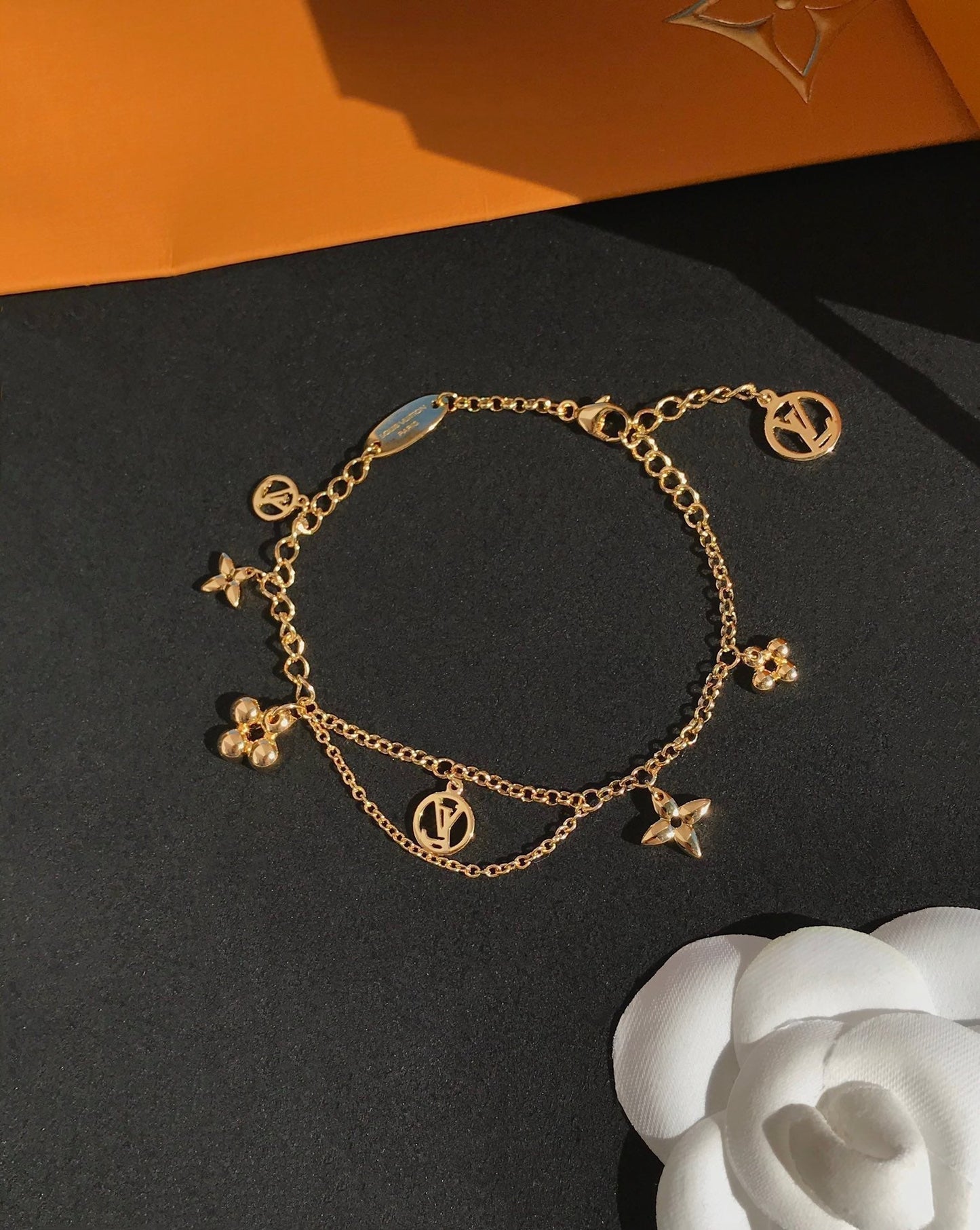 [Leaves]BLOOMING ROSE GOLD MOP BRACELET
