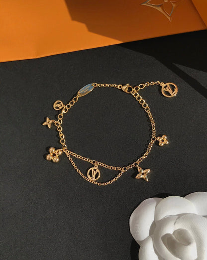 [Leaves]BLOOMING ROSE GOLD MOP BRACELET