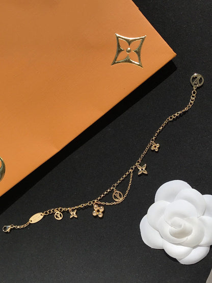 [Leaves]BLOOMING ROSE GOLD MOP BRACELET