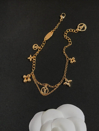 [Leaves]BLOOMING ROSE GOLD MOP BRACELET