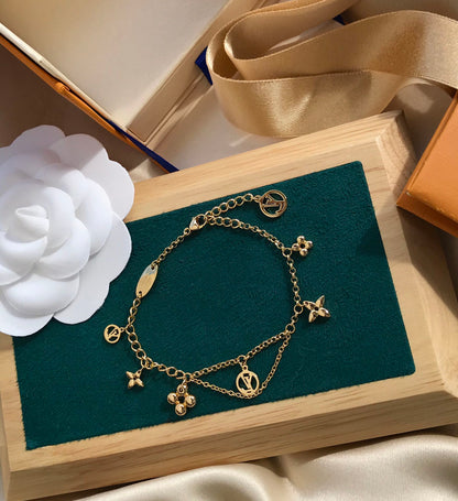[Leaves]BLOOMING ROSE GOLD MOP BRACELET